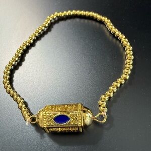Lucky Eye Turkish Cobalt Blue Enamel Positive Energy Bracelet